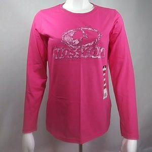 Mossy Oak Womens Shirt Long Sleeve Pink Small